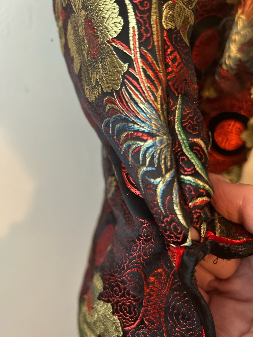 Silk blend Asian style top - Picture 13 of 13
